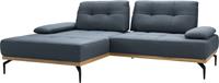 exxpo - sofa fashion Hoekbank Inclusief zitdiepteverstelling, verstelbare armleuning, metalen poten