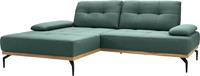 exxpo - sofa fashion Hoekbank Inclusief zitdiepteverstelling, verstelbare armleuning, metalen poten