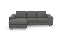 Sit&More Ecksofa Durness, mit Federkern und hochwertigen Edelstahlfüßen, wahlweise mit Kopfteilverstellung, Bettfunktion und Bettkasten oder mit Bettfunktion und Bettkasten