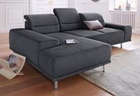 Sit&More Ecksofa, mit Recamiere und Federkern, inklusive Sitztiefenverstellung