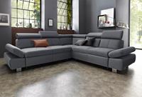 Exxpo - Sofa Fashion Ecksofa, inklusive Kopfteil- und Armteilverstellung, wahlweise mit Bettfunktion und Bettkasten