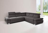 Exxpo - Sofa Fashion Ecksofa, inklusive Kopfteil- und Armteilverstellung, wahlweise mit Bettfunktion und Bettkasten