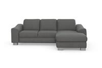 Sit&More Ecksofa Durness, mit Federkern und hochwertigen Edelstahlfüßen, wahlweise mit Kopfteilverstellung, Bettfunktion und Bettkasten oder mit Bettfunktion und Bettkasten