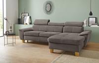 Exxpo - Sofa Fashion Ecksofa, inklusive Kopfteilverstellung, wahlweise mit Bettfunktion und Bettkasten