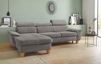 Exxpo - Sofa Fashion Ecksofa, inklusive Kopfteilverstellung, wahlweise mit Bettfunktion und Bettkasten