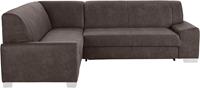 Domo Collection Ecksofa Anzio, Wahlweise mit Bettfunktion und Federkern