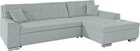 Domo Collection Ecksofa Aversa, wahlweise mit Bettfunktion