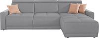 Domo Collection Ecksofa Ava, mit Recamiere, Federkern wahlweise mit Kopfteilverstellungen