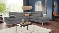 Exxpo - Sofa Fashion Ecksofa, mit Kopf- bzw. Rückenverstellung, wahlweise mit Bettfunktion und Bettkasten