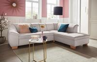 sit&more Ecksofa "Santo", mit Federkern, wahlweise mit Bettfunktion und Stauraum