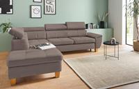 Exxpo - Sofa Fashion Ecksofa, inklusive Kopfteilverstellung, wahlweise mit Bettfunktion und Bettkasten