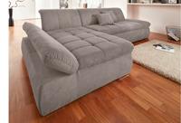 Domo Collection Ecksofa NMoric, XXL, mit Recamiere, wahlweise mit Bettfunktion