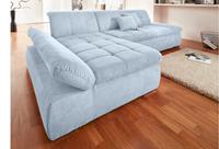 Domo Collection Ecksofa NMoric, XXL, mit Recamiere, wahlweise mit Bettfunktion