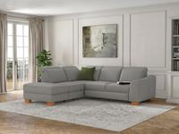 Sit&More Ecksofa Durness, mit Federkern und hochwertigen Massivholzfüßen, wahlweise mit Kopfteilverstellung, Bettfunktion und Stauraum oder mit Bettfunktion und Bettkasten