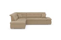 Domo Collection Ecksofa Moric, wahlweise mit Bettfunktion und Armlehnenverstellung