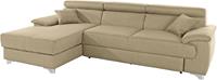 Domo Collection Ecksofa Mira, wahlweise mit Bettfunktion und Bettkasten