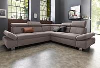 Exxpo - Sofa Fashion Ecksofa, inklusive Kopfteil- und Armteilverstellung, wahlweise mit Bettfunktion und Bettkasten