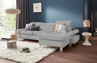 Exxpo - Sofa Fashion Ecksofa, mit Kopf- bzw. Rückenverstellung, wahlweise mit Bettfunktion und Bettkasten