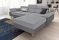 Exxpo - Sofa Fashion Ecksofa, mit Kopf- bzw. Rückenverstellung, wahlweise mit Bettfunktion und Bettkasten