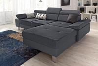 Exxpo - Sofa Fashion Ecksofa, mit Kopf- bzw. Rückenverstellung, wahlweise mit Bettfunktion und Bettkasten