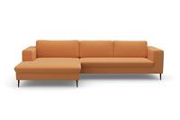 Domo Collection Ecksofa Modica, moderne Optik mit großzügiger Recamiere, frei im Raum stellbar