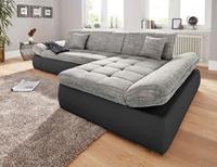 Domo Collection Ecksofa PB Moric, im XXL-Format, wahlweise mit Bettfunktion und Armteilverstellung, frei im Raum stellbar