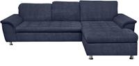 Domo Collection Ecksofa Franzi, wahlweise mit Bettfunktion, Bettkasten und Kopfteilverstellung, frei im Raum stellbar