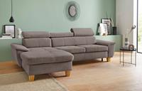 Exxpo - Sofa Fashion Ecksofa, inklusive Kopfteilverstellung, wahlweise mit Bettfunktion und Bettkasten