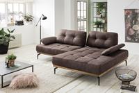 Exxpo - Sofa Fashion Ecksofa, Inklusive Sitztiefenverstellung, Armlehnenverstellung, Metallfüße