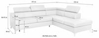 Exxpo - sofa fashion Ecksofa, mit Kopf- bzw. Rückenverstellung, wahlweise mit Bettfunktion und Bettkasten