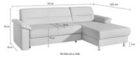 sit&more Hoekbank inclusief boxspring/binnenveringsinterieur, inclusief comfortabele binnenvering, naar keuze met slaapfunctie