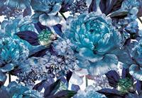 Consalnet Papierbehang Blauwe motief met bloem
