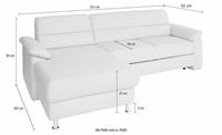 sit&more Hoekbank Ascara L-vorm inclusief boxspring/binnenveringsinterieur, naar keuze met slaapfunctie