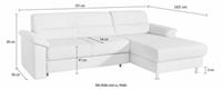 Sit&more Ecksofa, inklusive Boxspring/Federkern-Polsterung, inklusive komfortablem Federkern, wahlweise mit Bettfunktion