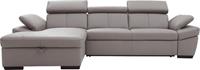 Exxpo - sofa fashion Ecksofa, inklusive Kopfteil- und Armteilverstellung, wahlweise mit Bettfunktion