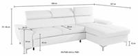 Exxpo - sofa fashion Ecksofa, wahlweise mit Bettfunktion und Bettkasten