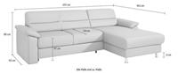 Sit&more Ecksofa, inklusive Boxspring/Federkern-Polsterung, inklusive komfortablem Federkern, wahlweise mit Bettfunktion