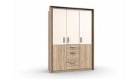 Stylefy Karla Kleiderschrank IV Sanremo Eiche Weiß