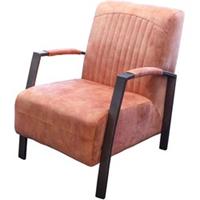HomingXL Industriële fauteuil Giulietta | velours Adore roze 166 | 61 cm breed