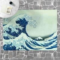 Bilderwelten Vinyl-Teppich - Katsushika Hokusai - Die grosse Welle von Kanagawa - Querformat 3:4 