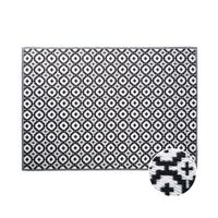 Butlers COLOUR CLASH In- & Outdoor-Teppich Mosaik L 200 x B 150cm schwarz/weiß Gr. 200 x 150