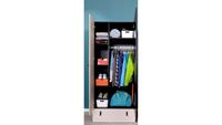 Stylefy Sirius Kleiderschrank I Schwarz Eiche Beige