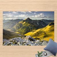 Bilderwelten Vinyl-Teppich - Berge und Tal der Lechtaler Alpen in Tirol - Querformat 2:3 