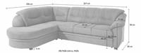 sit&more Ecksofa "Savoni", wahlweise mit Bettfunktion