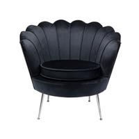 Kare Design Fauteuil Water Lily Chrome Black
