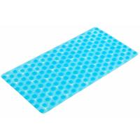 PANA 'Ben' Antirutschmatten • Badewannenmatte mit Saugnäpfen • 39 x 69 cm • Hellblau • Quadratdesign
