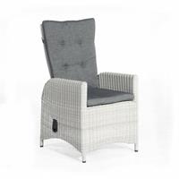 SUNNY SMART Sessel 'Para-Plus' verstellbar Alu/Kunststoffgeflecht silbergrau inkl. Sitz-/Rückenkissen