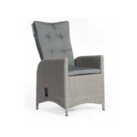 SUNNY SMART Sessel 'Para-Plus' verstellbar Alu/Kunststoffgeflecht rustic-vintage inkl. Kissen