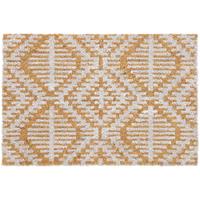 RELAXDAYS Fußmatte mit geometrischem Muster, Kokosfasern, 40 x 60 cm, robust, drinnen & draußen, rutschfest, natur-weiß