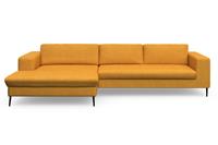 Domo Collection Ecksofa Modica, moderne Optik mit großzügiger Recamiere, frei im Raum stellbar